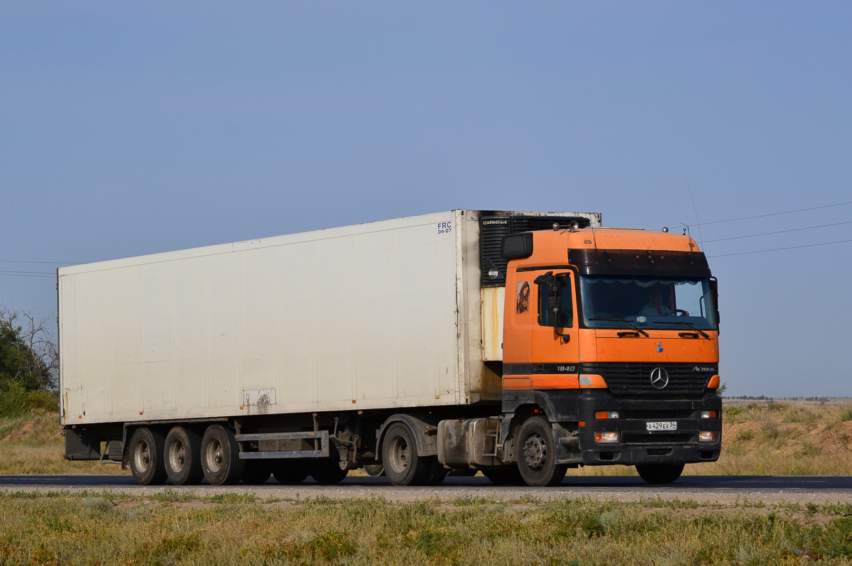 Волгоградская область, № А 429 ЕХ 34 — Mercedes-Benz Actros ('1997) 1840