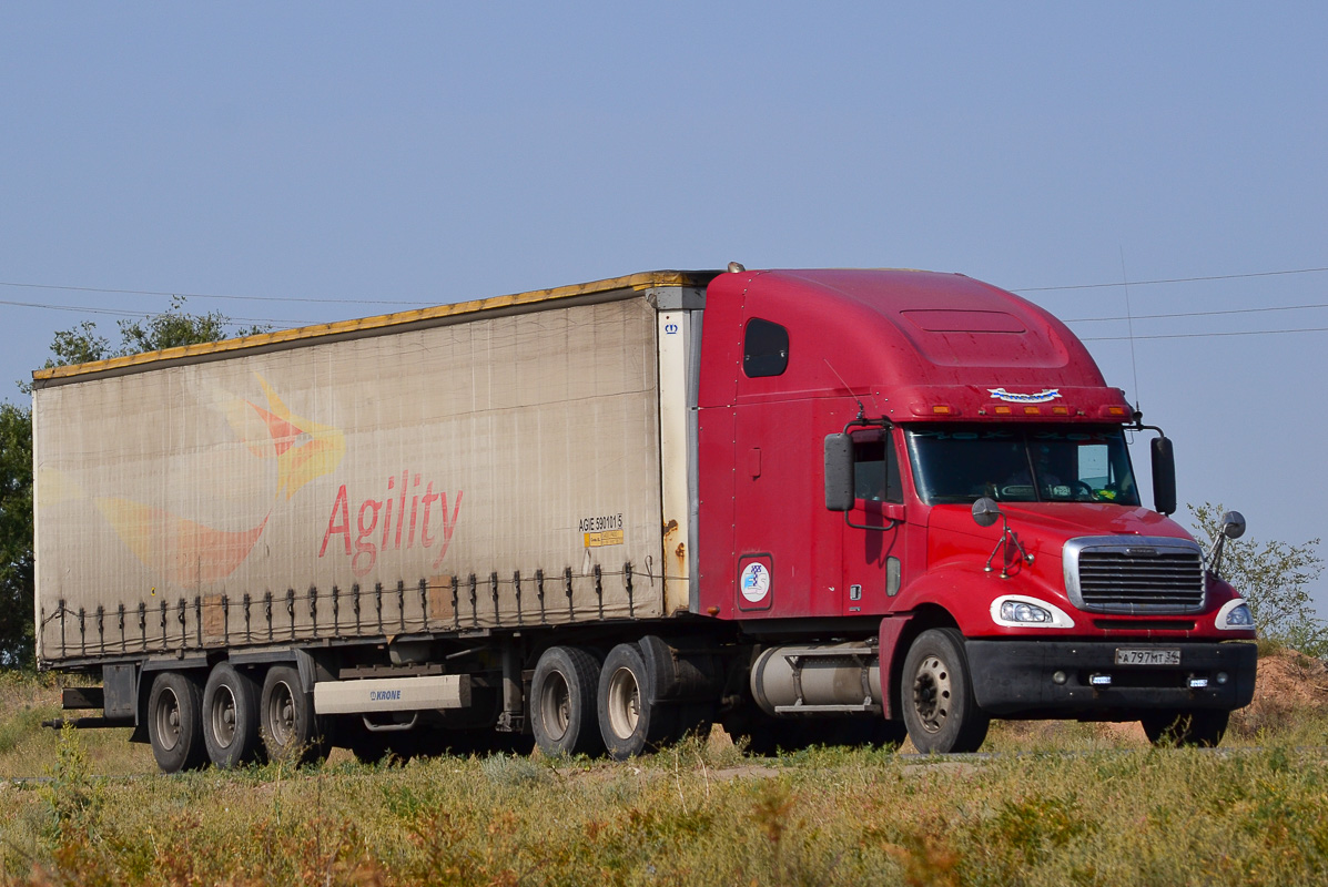 Волгоградская область, № А 797 МТ 34 — Freightliner Columbia