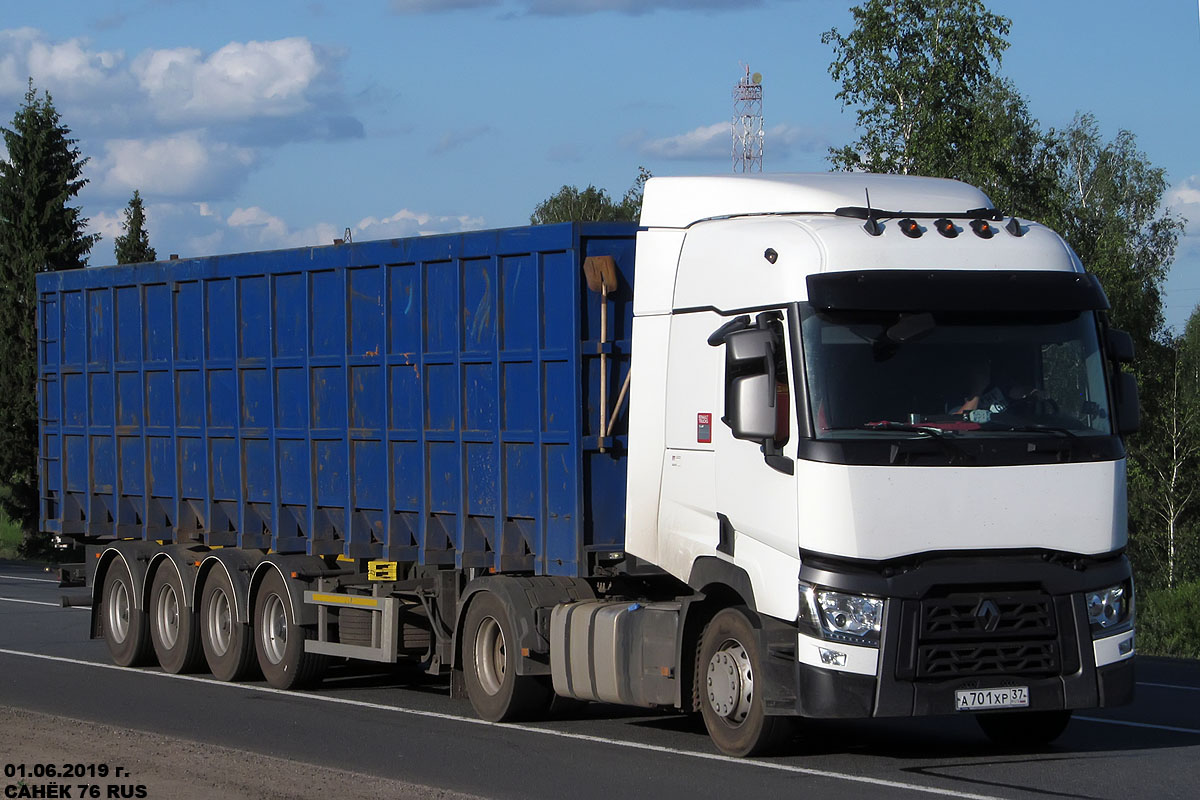 Ивановская область, № А 701 ХР 37 — Renault T-Series ('2013)