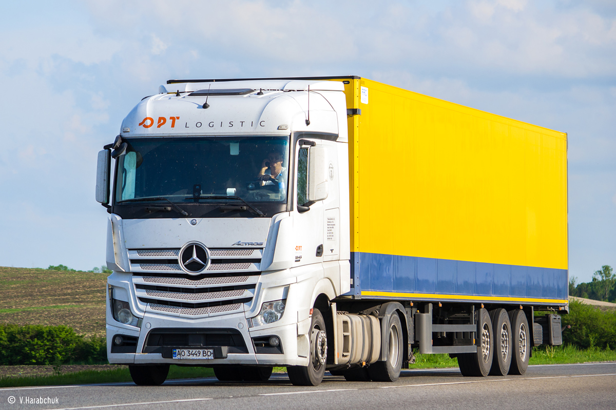 Закарпатская область, № АО 3449 ВО — Mercedes-Benz Actros ('2011) 1845