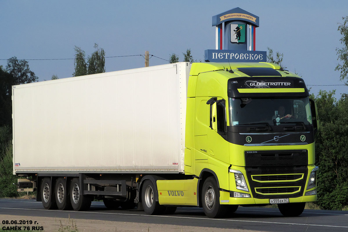 Смоленская область, № А 555 ЕК 67 — Volvo ('2012) FH.460