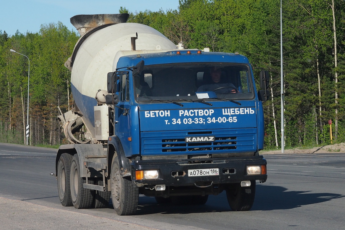 Ханты-Мансийский автоном.округ, № А 078 ОН 186 — КамАЗ-65115-62