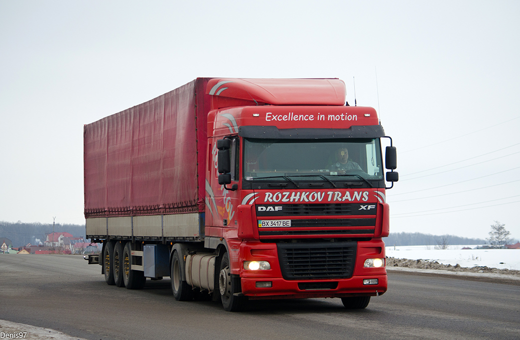 Хмельницкая область, № ВХ 3417 ВЕ — DAF XF95 FT