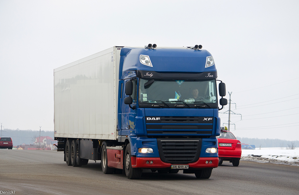 Хмельницкая область, № ВХ 1011 АР — DAF XF105 FT