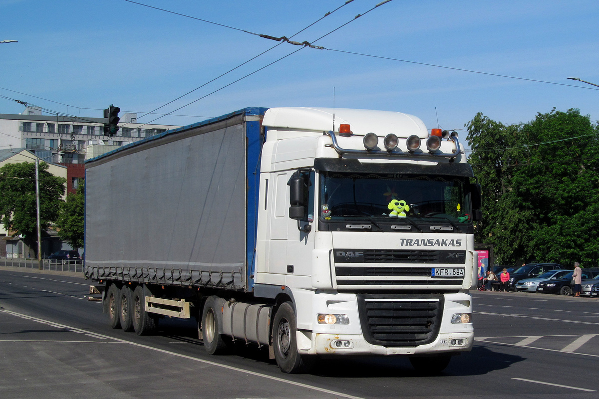 Литва, № KFR 594 — DAF XF105 FT