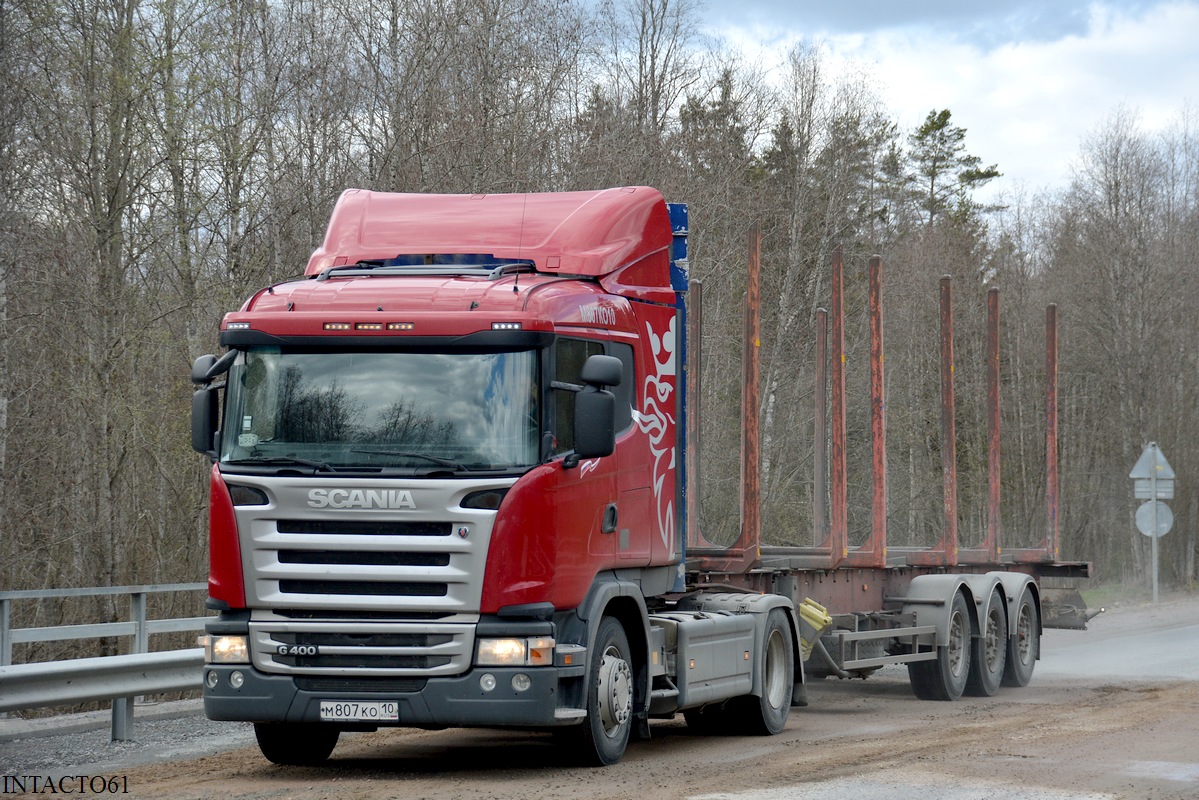 Карелия, № М 807 КО 10 — Scania ('2009) G400