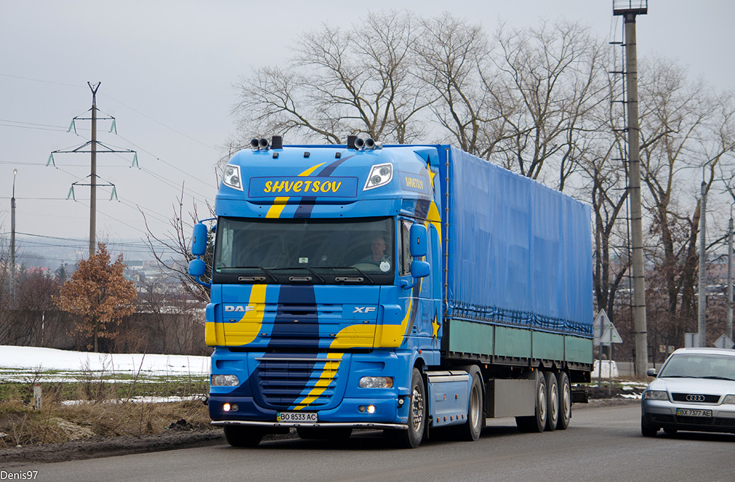 Тернопольская область, № ВО 8533 АС — DAF XF105 FT