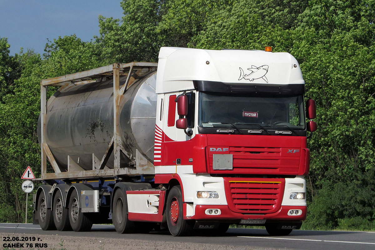 Москва, № Х 077 ЕА 197 — DAF XF105 FT