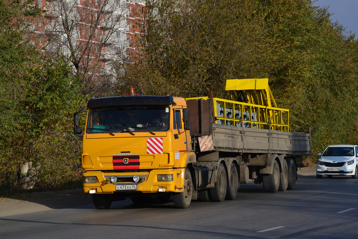 Волгоградская область, № С 473 АХ 34 — КамАЗ-65116-N3