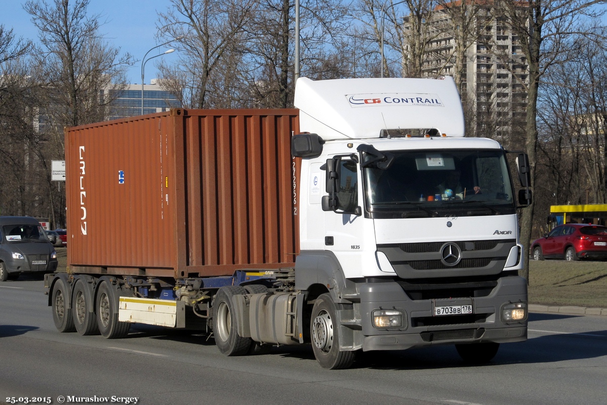 Санкт-Петербург, № В 703 ВВ 178 — Mercedes-Benz Axor 1835 [Z9M]