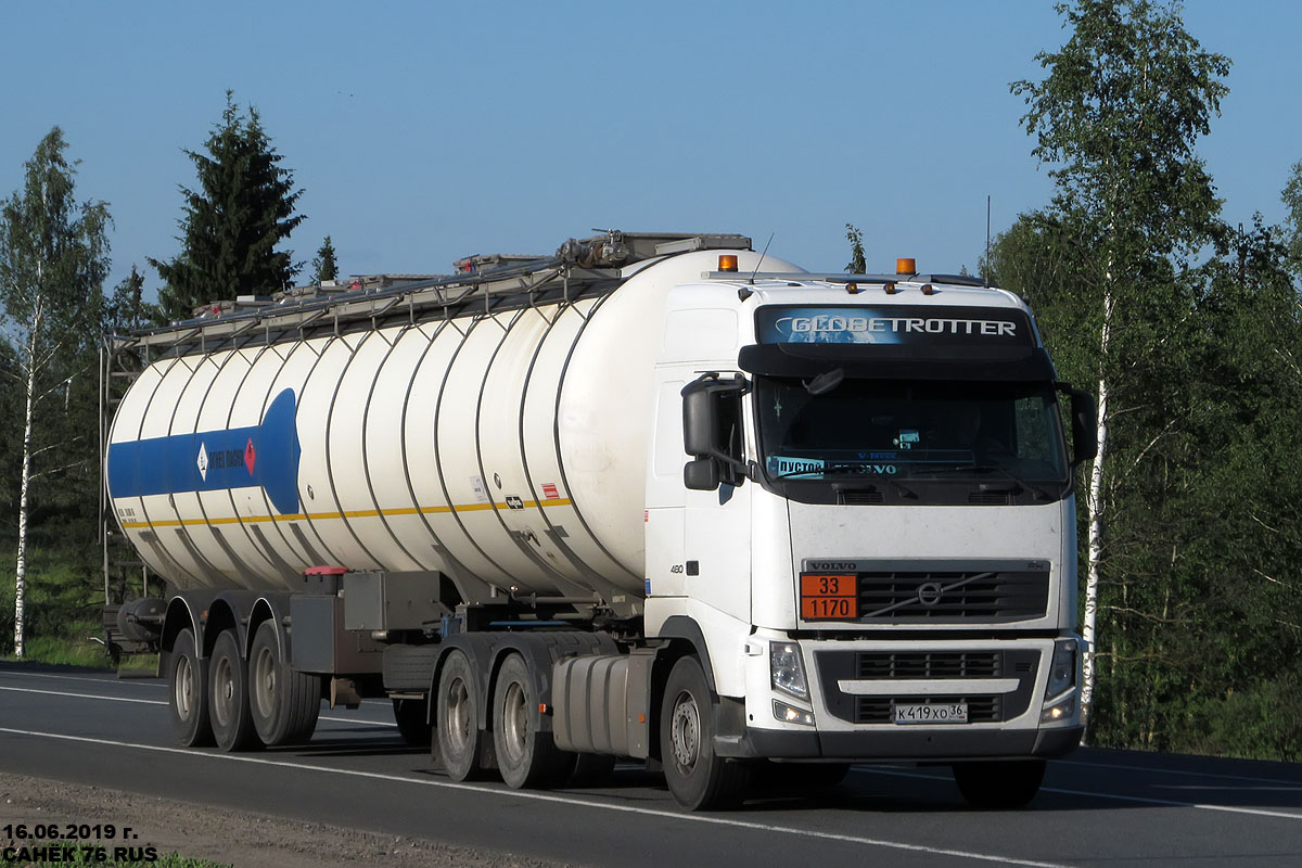 Воронежская область, № К 419 ХО 36 — Volvo ('2008) FH.480