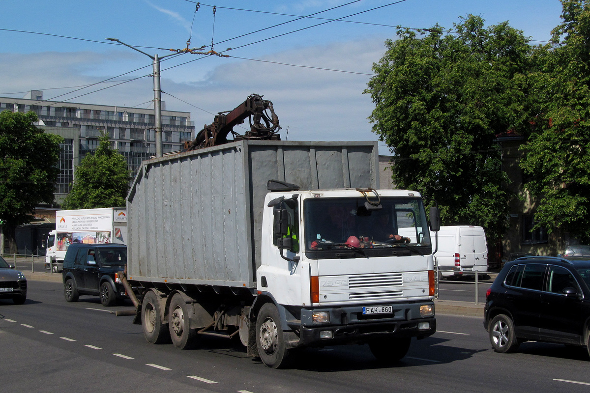 Литва, № FAK 860 — DAF CF75 FAG