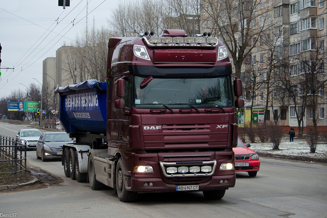 Винницкая область, № АВ 6147 СТ — DAF XF105 FT