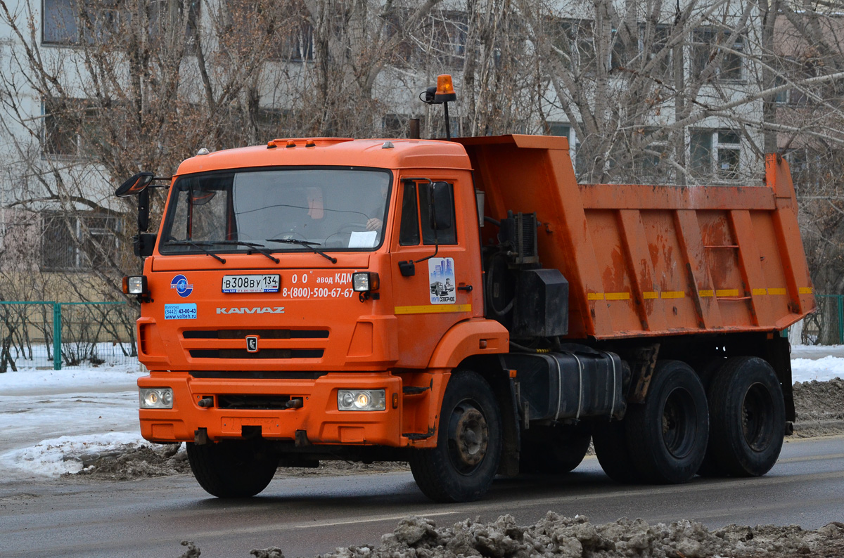 Волгоградская область, № В 308 ВУ 134 — КамАЗ-65115-L4