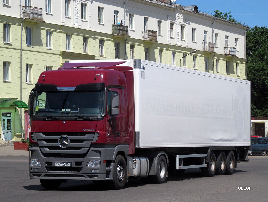 Гомельская область, № АМ 2201-3 — Mercedes-Benz Actros ('2009) 1844