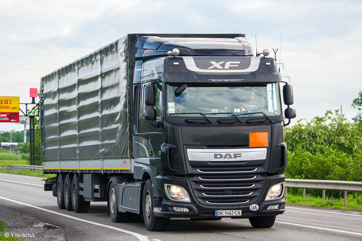 Ровненская область, № ВК 5462 СА — DAF XF Euro6 FT