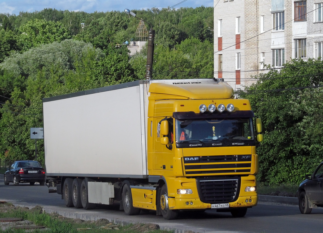 Липецкая область, № Н 467 КО 48 — DAF XF105 FT