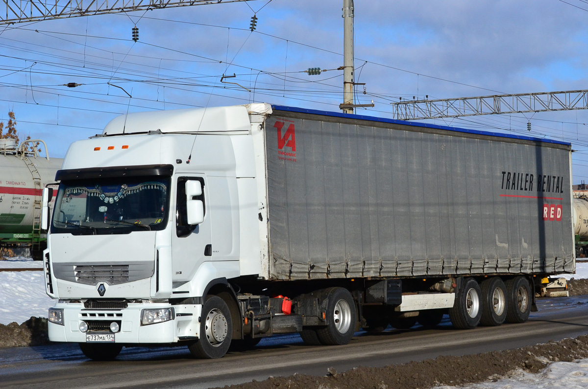 Волгоградская область, № Е 737 МА 134 — Renault Premium ('2006) [X9P]