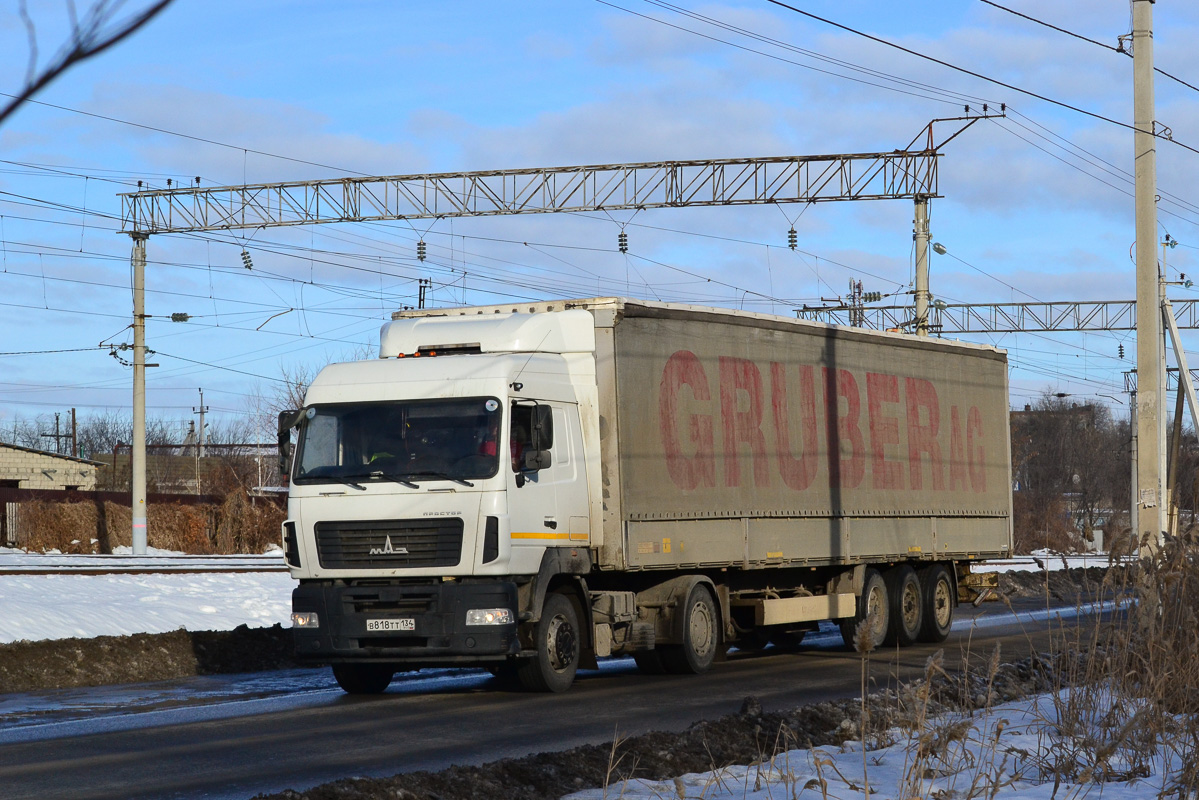 Волгоградская область, № В 818 ТТ 134 — МАЗ-5440B9