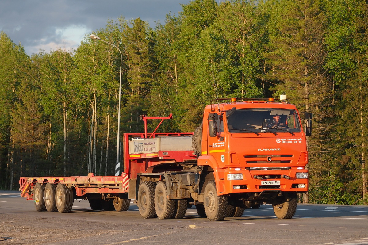 Ханты-Мансийский автоном.округ, № А 363 НВ 186 — КамАЗ-65225-43