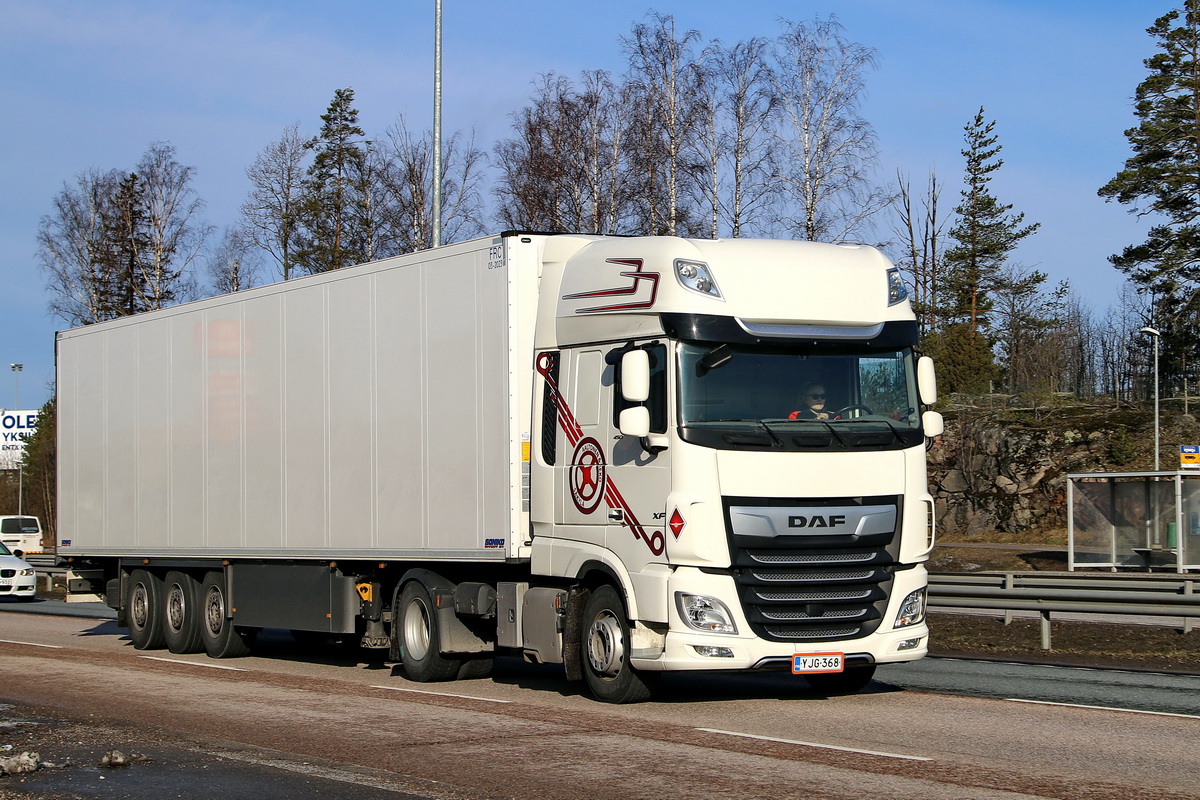 Финляндия, № YJG-368 — DAF XF Euro6 FT