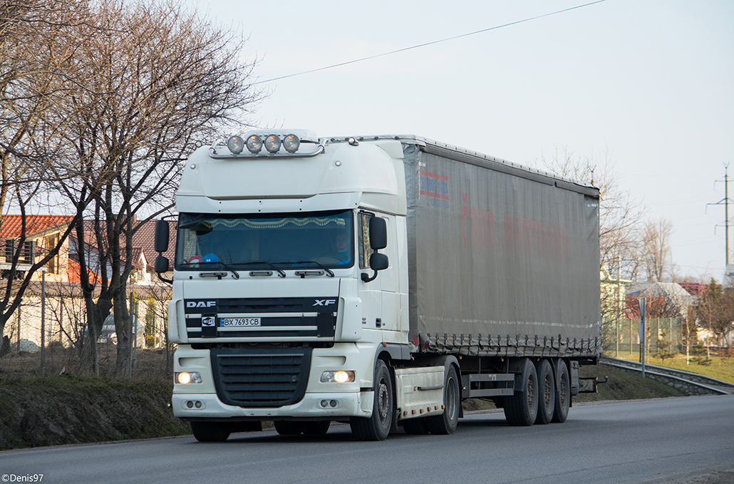 Хмельницкая область, № ВХ 7693 СВ — DAF XF105 FT