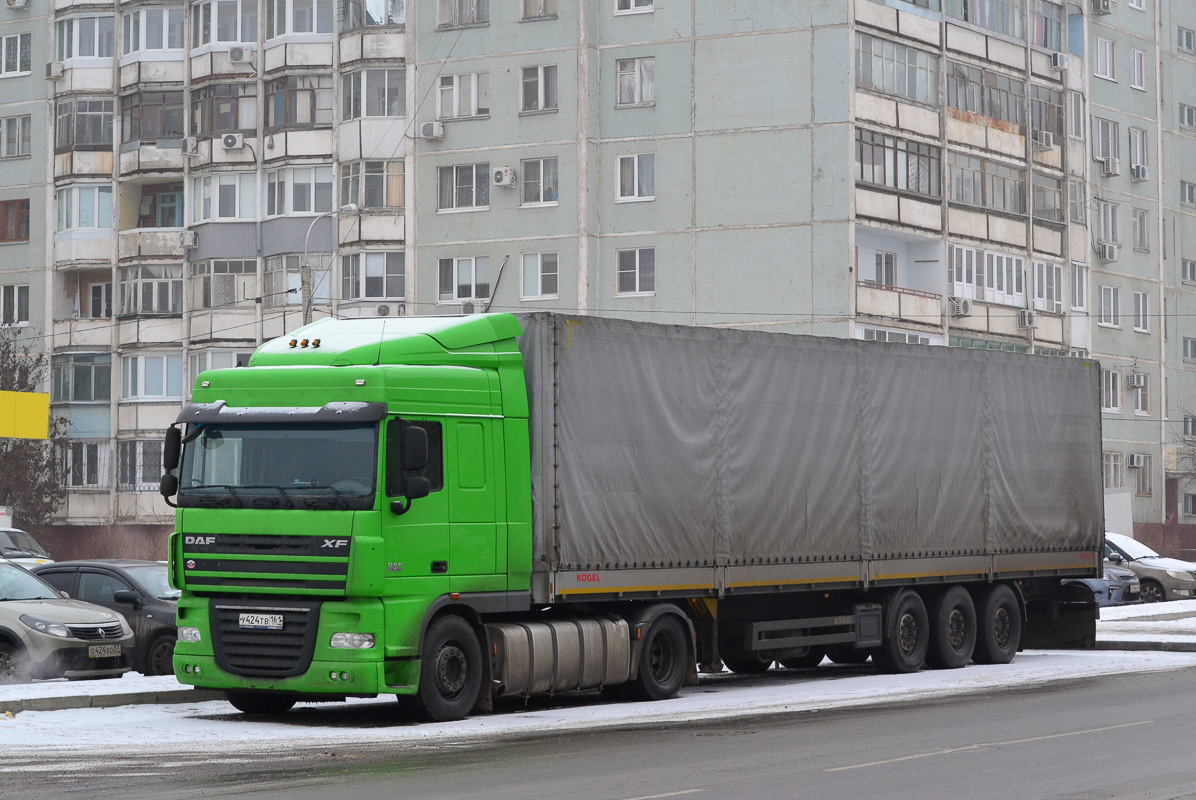 Ростовская область, № У 424 ТВ 161 — DAF XF105 FT