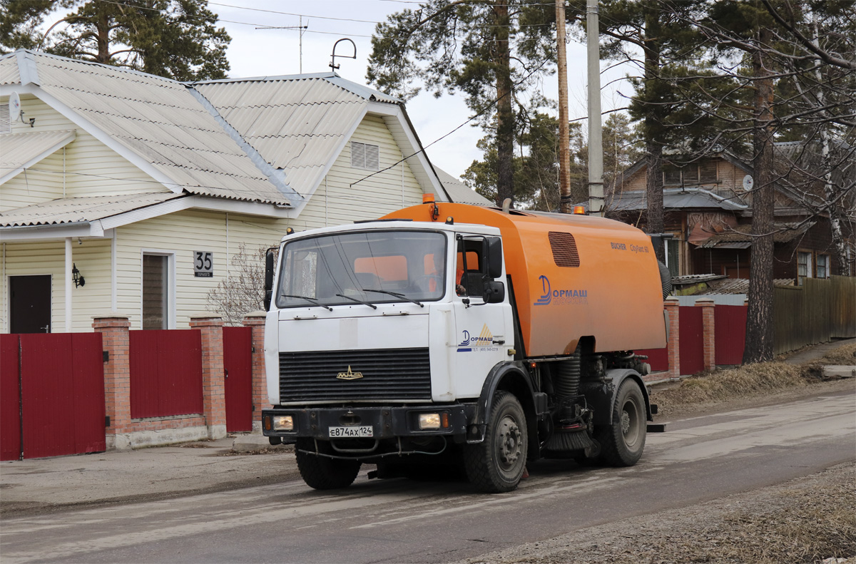 Красноярский край, № Е 874 АХ 124 — МАЗ-5551A2