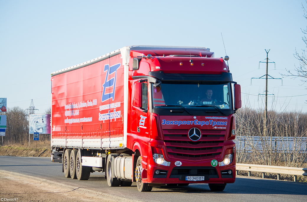 Закарпатская область, № АО 3403 ВТ — Mercedes-Benz Actros ('2011) 1845