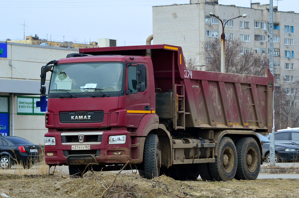 Волгоградская область, № 374 — КамАЗ-6580-S5