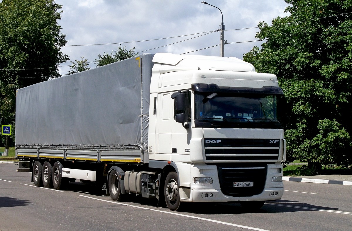 Брестская область, № АК 5749-1 — DAF XF105 FT