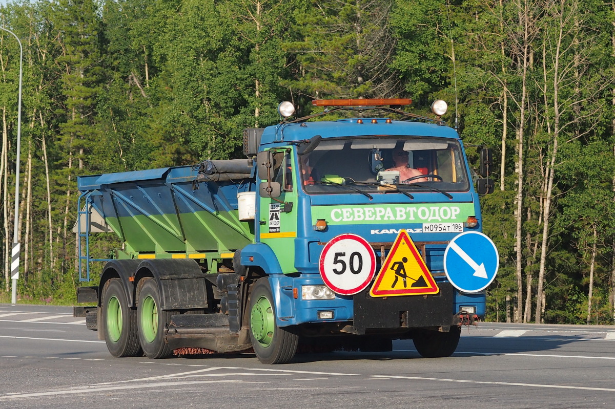 Ханты-Мансийский автоном.округ, № М 095 АТ 186 — КамАЗ-65115 (общая модель)