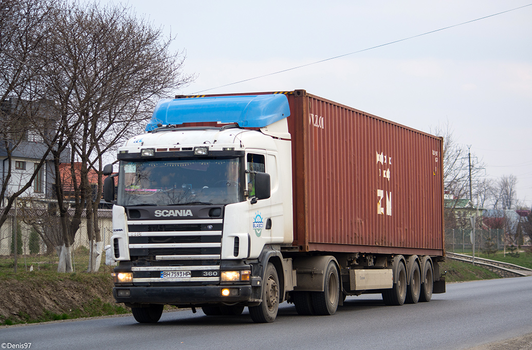 Одесская область, № ВН 7593 НР — Scania ('1996) R124G