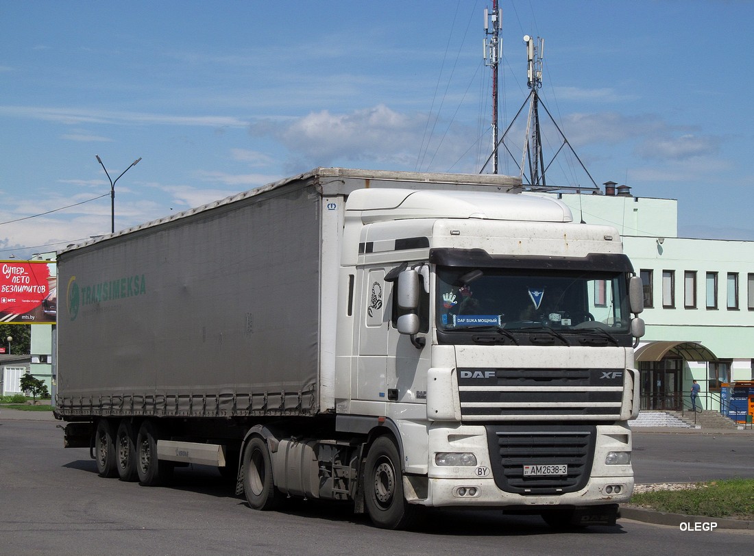 Гомельская область, № АМ 2638-3 — DAF XF105 FT