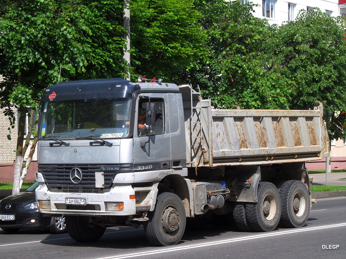 Минская область, № АН 6847-5 — Mercedes-Benz Actros ('1997) 3340