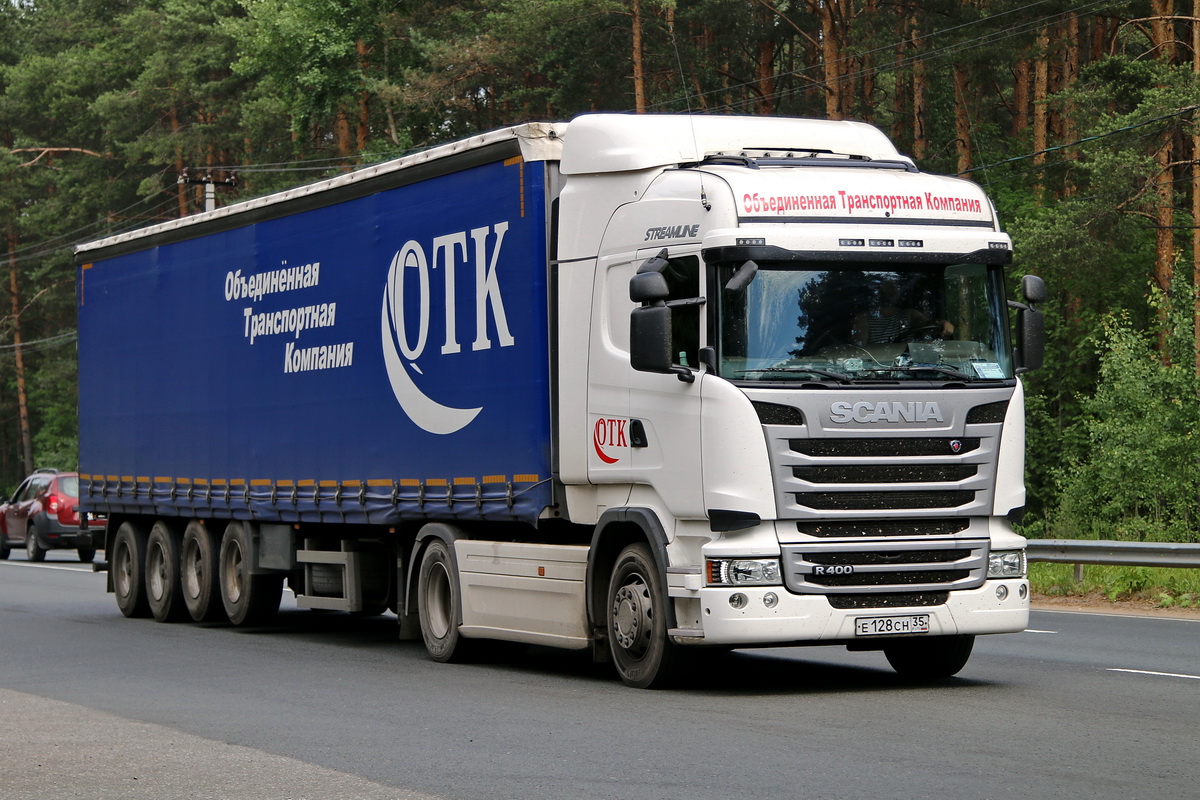 Вологодская область, № Е 128 СН 35 — Scania ('2013) R400