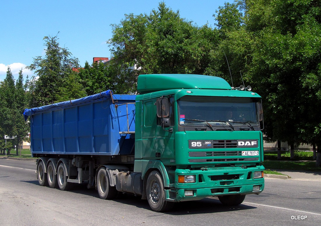 Витебская область, № АЕ 7617-2 — DAF 95 FT