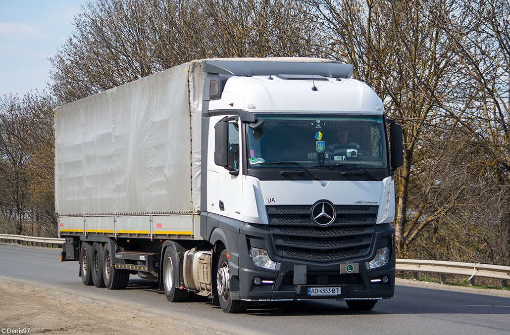 Закарпатская область, № АО 4553 ВТ — Mercedes-Benz Actros ('2011) 1842