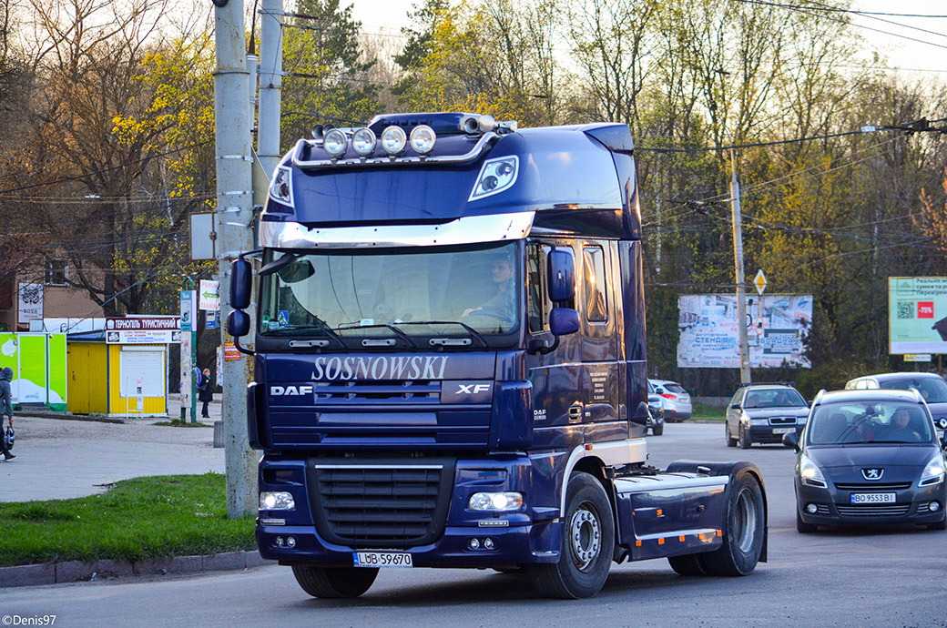 Польша, № LUB 59670 — DAF XF105 FT