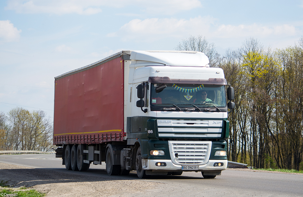 Тернопольская область, № ВО 3962 ВІ — DAF XF105 FT