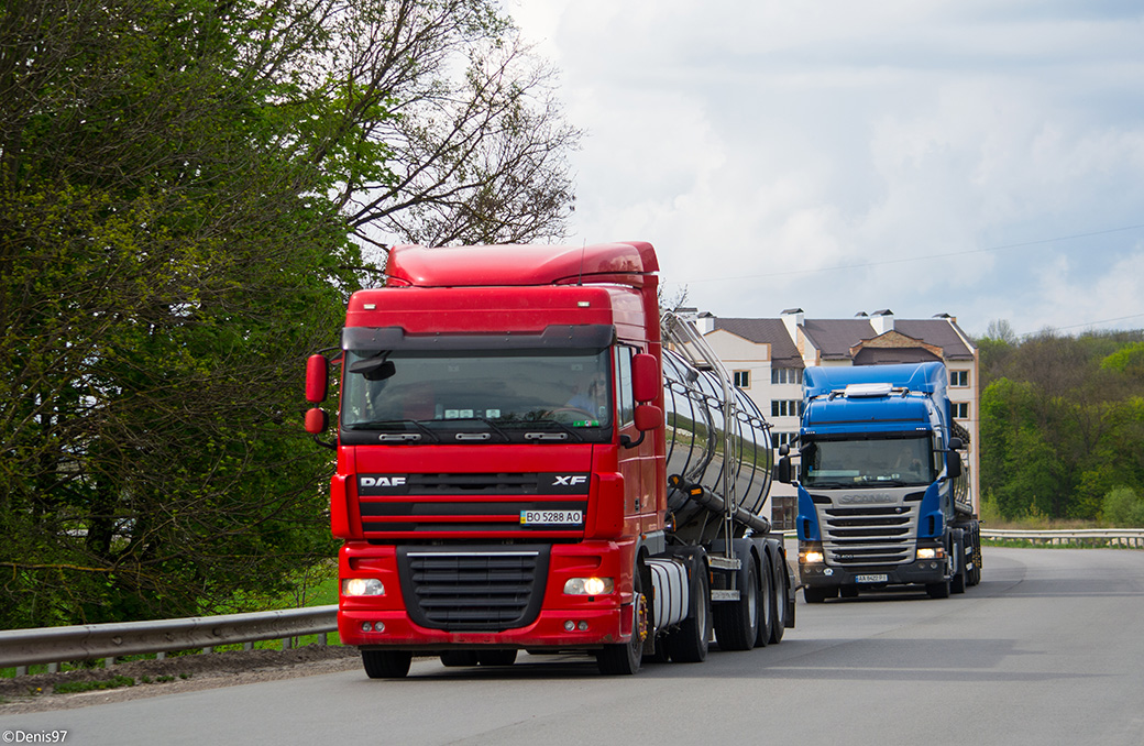 Тернопольская область, № ВО 5288 АО — DAF XF105 FT