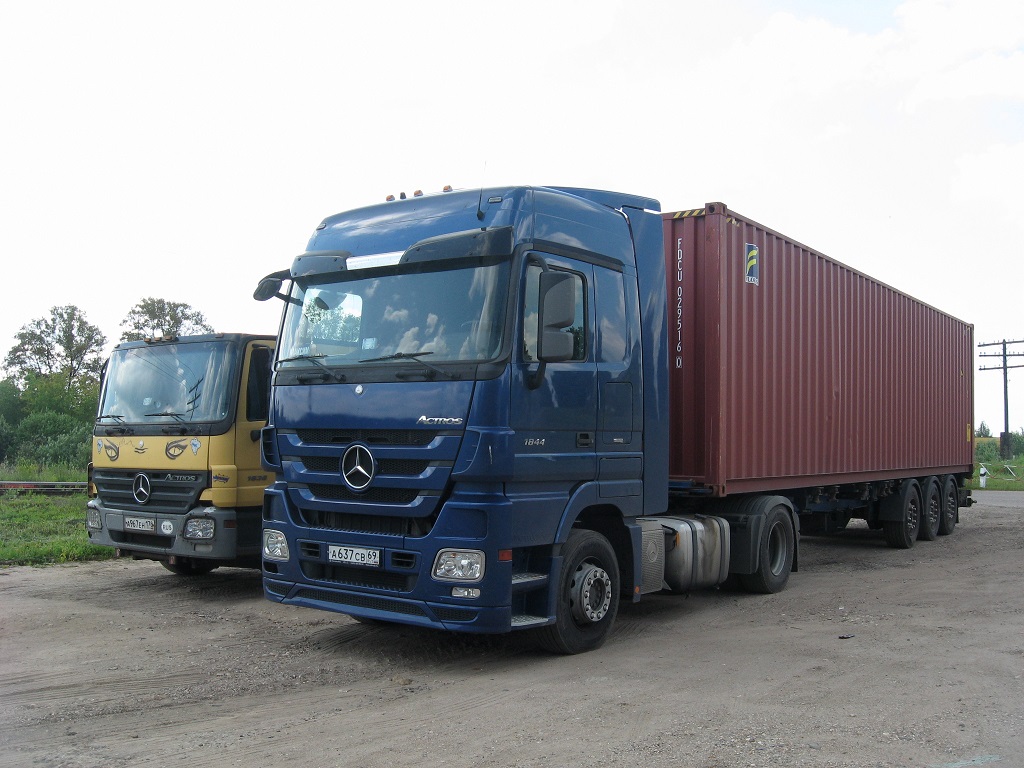 Тверская область, № А 637 СВ 69 — Mercedes-Benz Actros ('2009) 1844