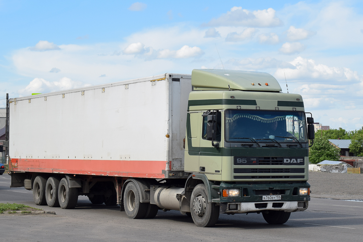 Новосибирская область, № А 760 ВУ 154 — DAF 95XF FT