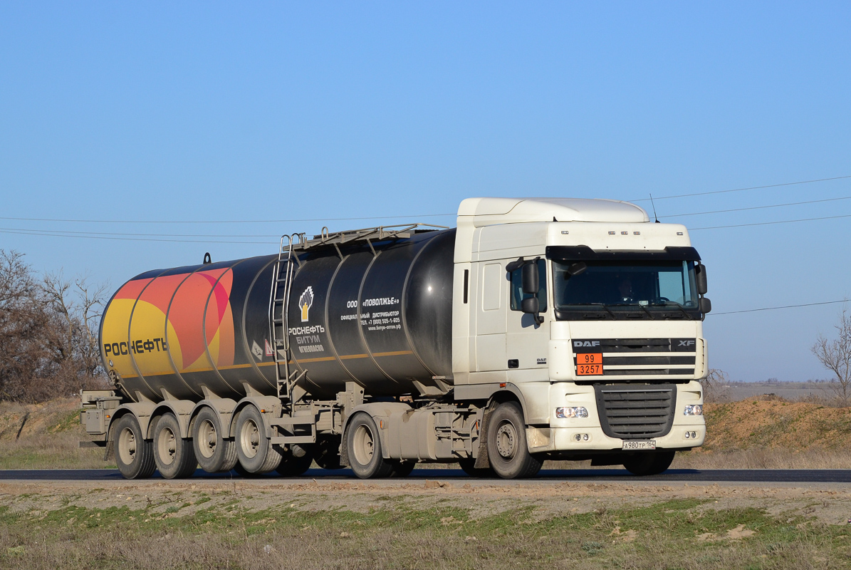 Саратовская область, № А 980 ТР 164 — DAF XF105 FT