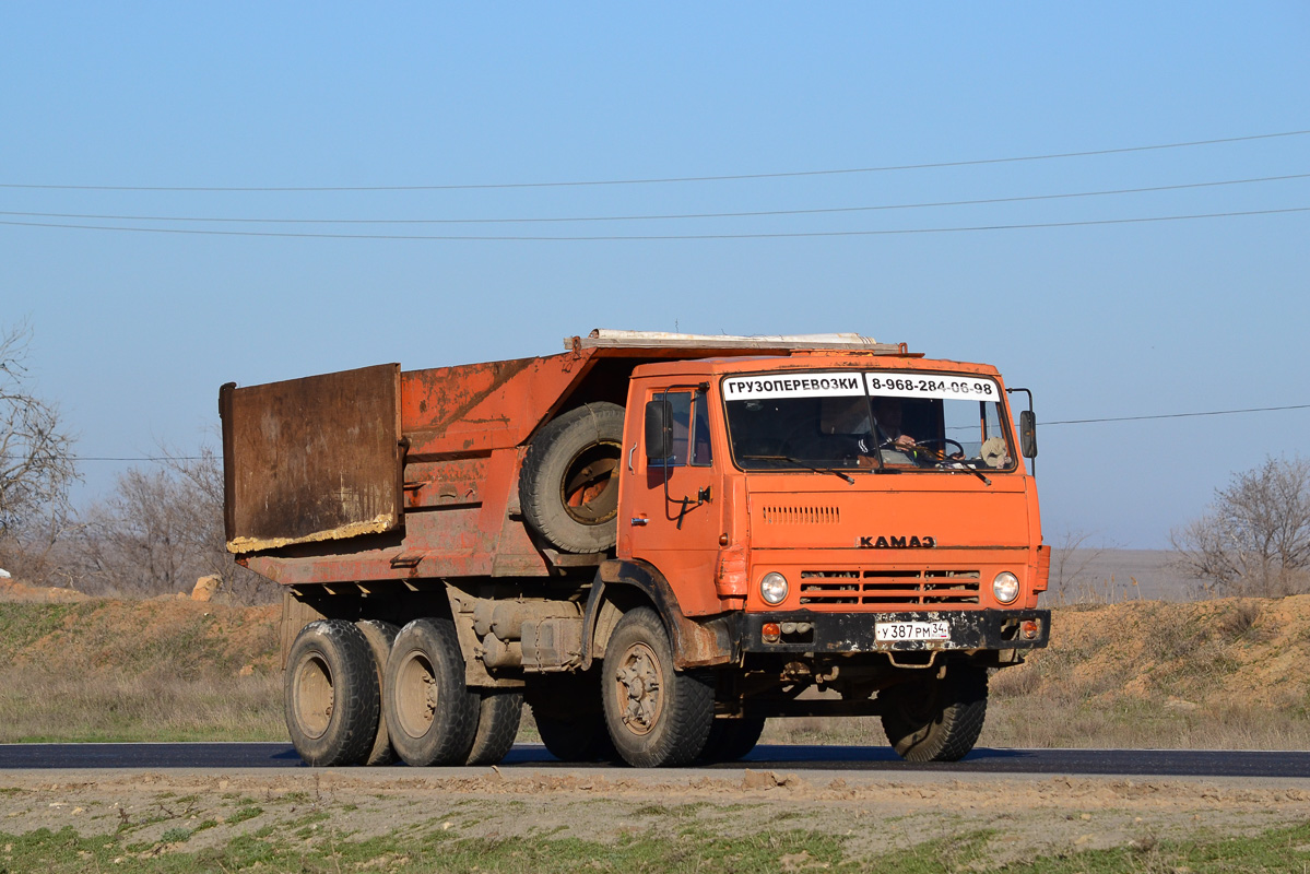 Волгоградская область, № У 387 РМ 34 — КамАЗ-55111 [551110]