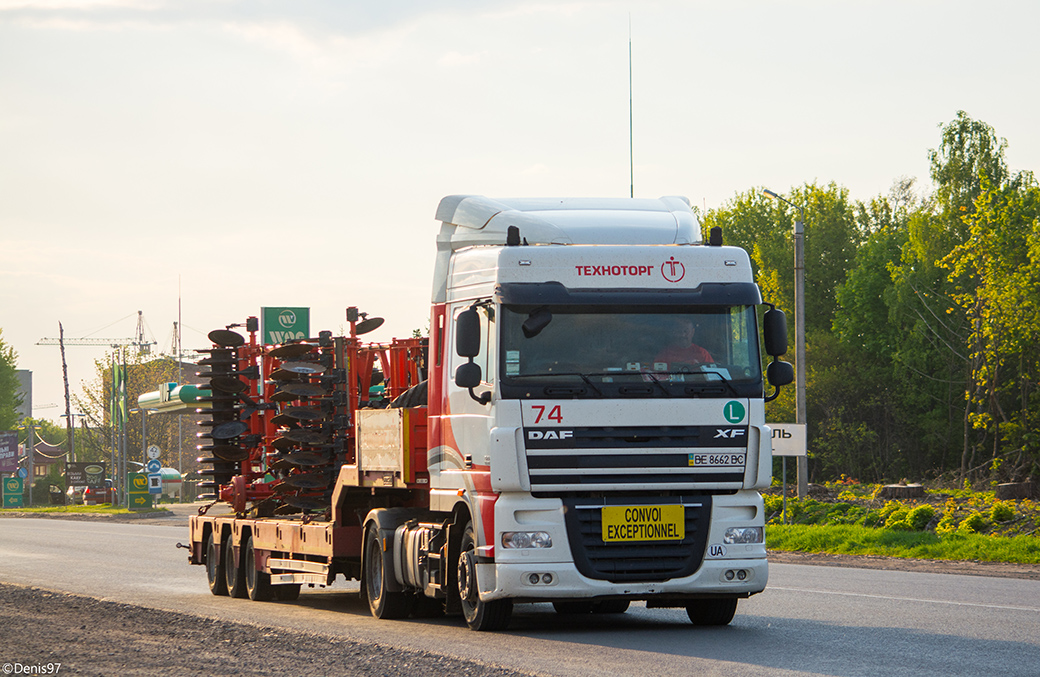 Николаевская область, № 74 — DAF XF105 FT