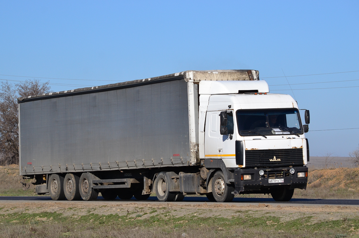 Волгоградская область, № В 870 РВ 134 — МАЗ-5440A8