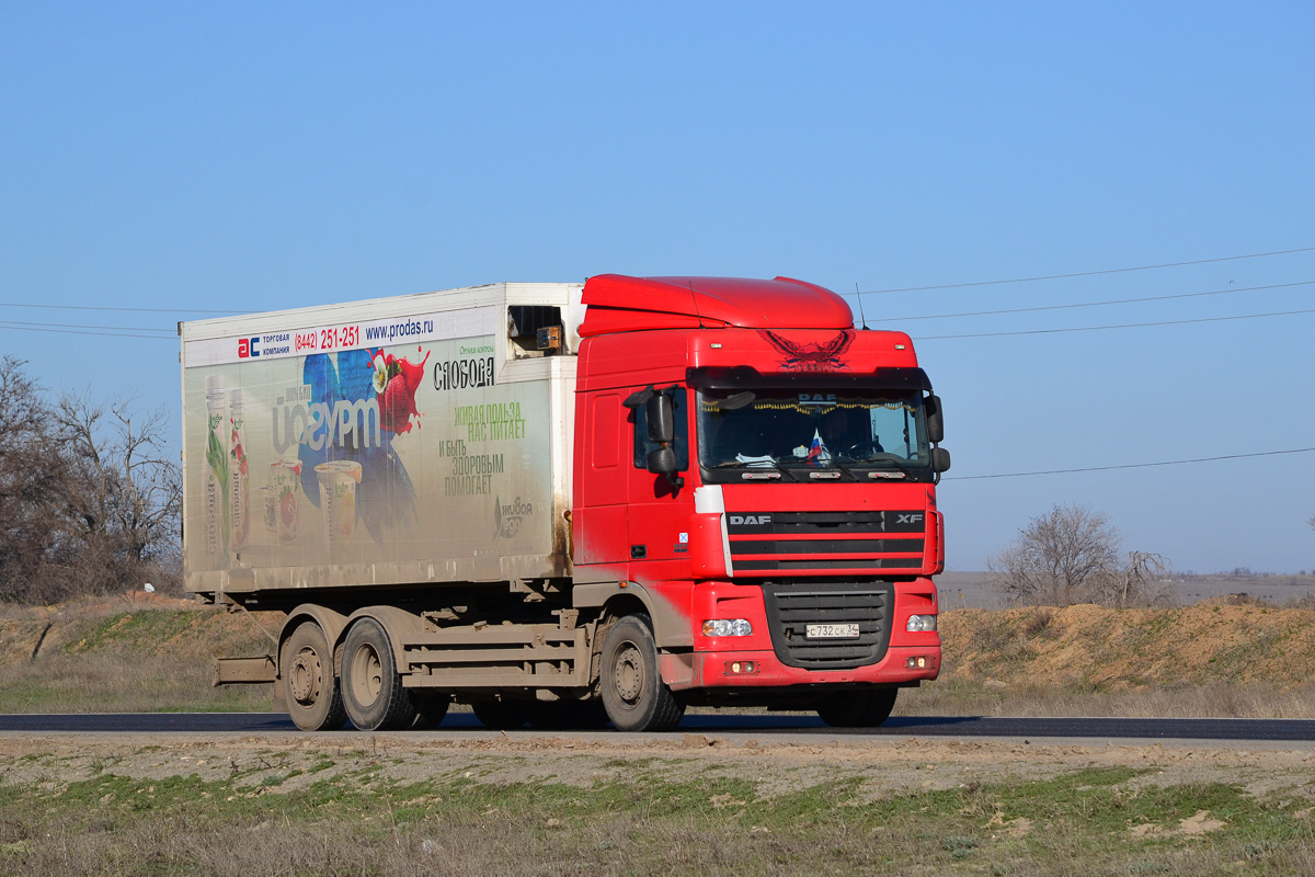 Волгоградская область, № С 732 СК 34 — DAF XF105 FAR