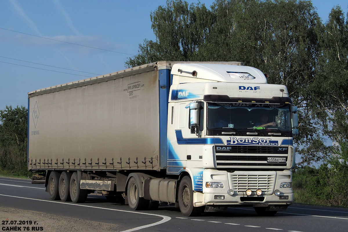 Костромская область, № О 556 ЕТ 44 — DAF XF95 FT