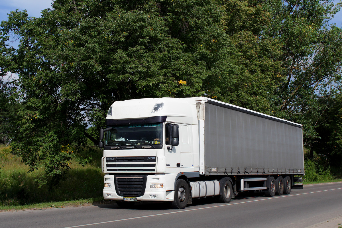 Польша, № NEL 9052A — DAF XF105 FT